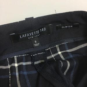Lafayette 148 Clinton Plaid Lightweight Pants